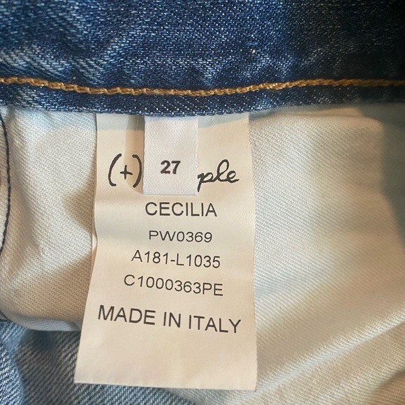 (+) Peoples Brand Distressed Splatter Paint Jeans! - Picture 6 of 8